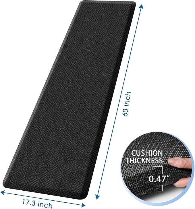 Mattitude Kitchen Mat Cushioned Anti-Fatigue Floor Mat Water Resistant Non-Slip - Image 2