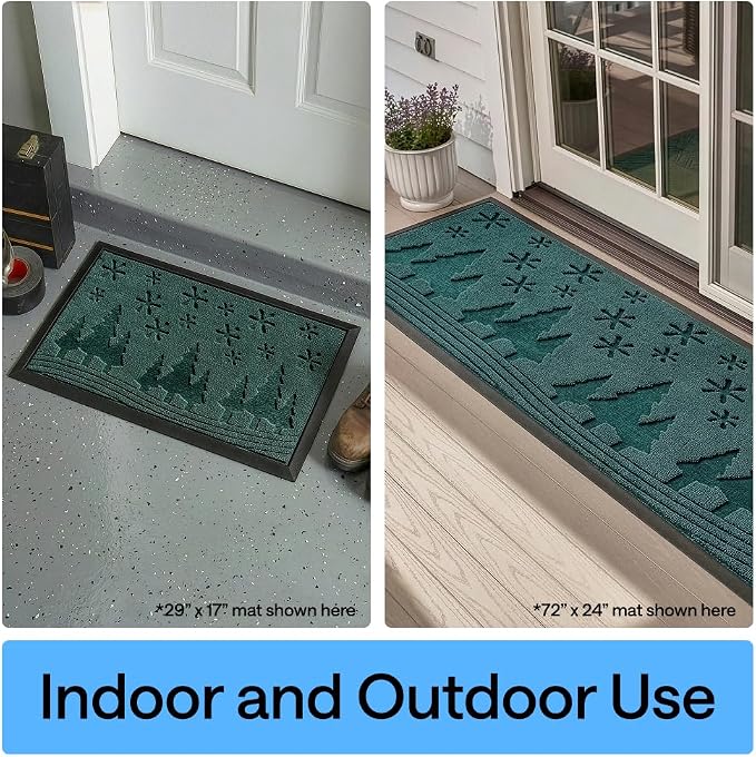 GORILLA GRIP 100% Waterproof All-Season WeatherMAX Doormat, US Designed Natural - Image 9