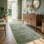 2x6 Ft Washable Runner Rug, Non-Slip Low Pile Hallway Kitchen Area Rug by Cuzwlovita
