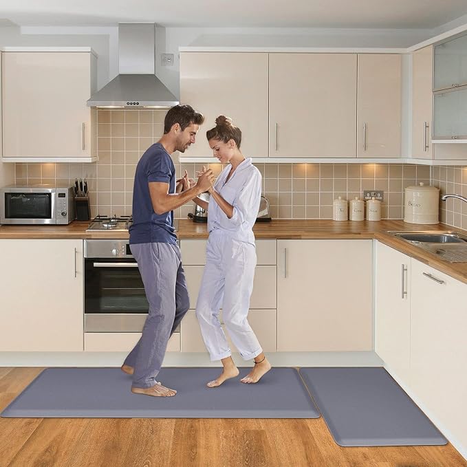 HappyTrends 2 PCS Kitchen Mat Cushioned Anti-Fatigue Floor Mat, Heavy Duty - Image 5