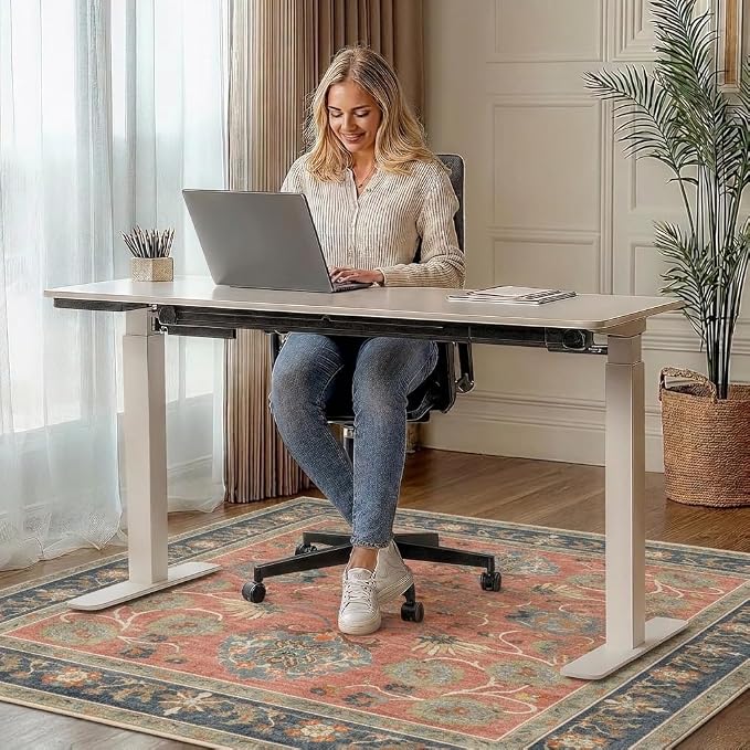 48"x72" Office Chair Mat for Hardwood Tile Floor, Under Desk Carpet Protector - Image 2
