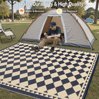 HUGEAR Outdoor Rug for Patios Clearance, Waterproof Mat, Large Outside Carpet - Image 4