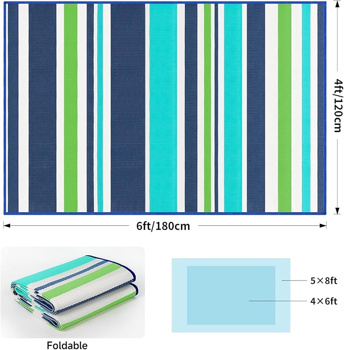 Outdoor Patio Plastic Rug Waterproof - Image 2