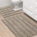 H.VERSAILTEX Bathroom Rugs Bath Rug Set 2 Piece Bathroom Contour Rug Toilet Mat by HVERSAILTEX