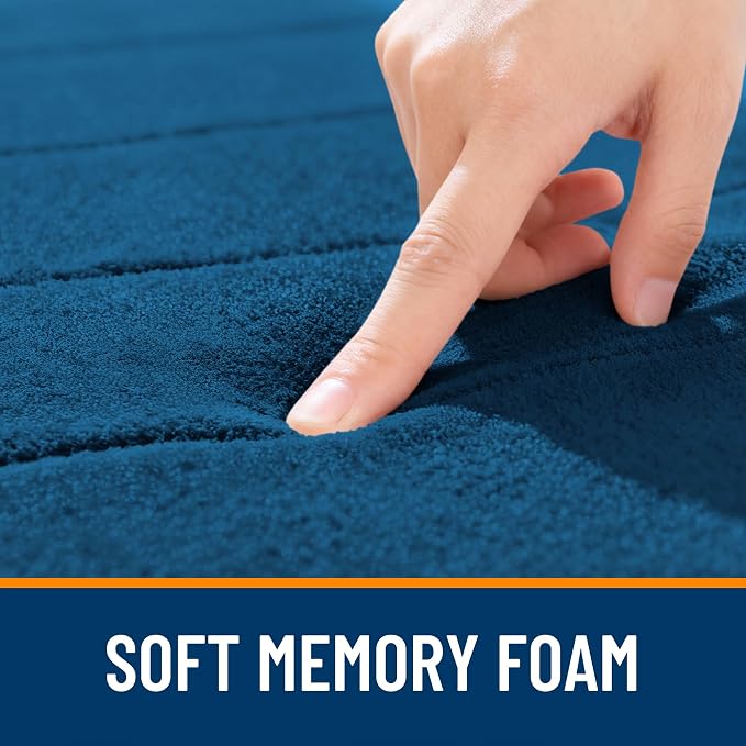 OLANLY Memory Foam Bath Mat 35x24, Super Soft Absorbent Bathroom Rugs, Quick Dry - Image 5
