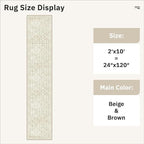 Soalmost Runner Rug 2x10 Washable Non-Slip Hallway Runner Rugs - Image 5