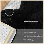 Mugorn Black Area Rugs 9x12 Living Room, Large Fluffy Rugs - Image 9