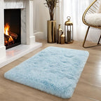 YJ.GWL Runner Rugs for Hallway, 2x4 Washable Small Light Blue Bedside Rugs for - Image 2