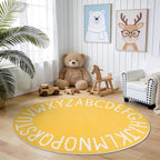 Topotdor Oval Kids Play Rug Alphabet Nursery Area Rug Extra Large Soft Crawling by Topotdor