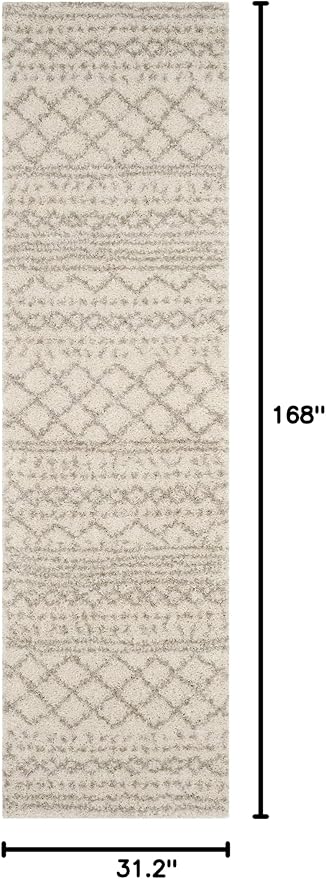 SAFAVIEH Arizona Shag Collection Runner Rug - Image 2