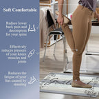 HEBE Anti Fatigue Kitchen Mat Set of 2 Non Slip Cushioned Kitchen Mats - Image 6
