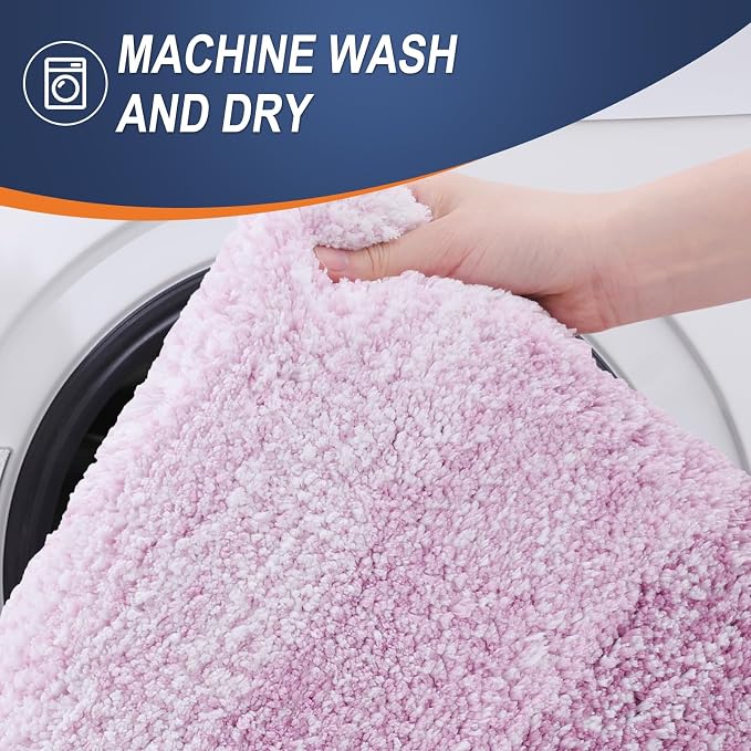 OLANLY Large Bathroom Rugs Mat 40x24, Extra Soft Absorbent Microfiber Bath Rugs - Image 6