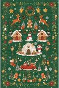 Christmas 3x4 Entryway Area Rugs: Winter Soft Rug by HYHAOYUNLAI