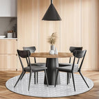 Lahome Moroccan Round Rugs 6Ft Washable Circle Area Rug - Image 9