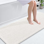 OLANLY Bathroom Runner Rugs 59x24, Extra Soft Absorbent Chenille Bath Rugs by OLANLY