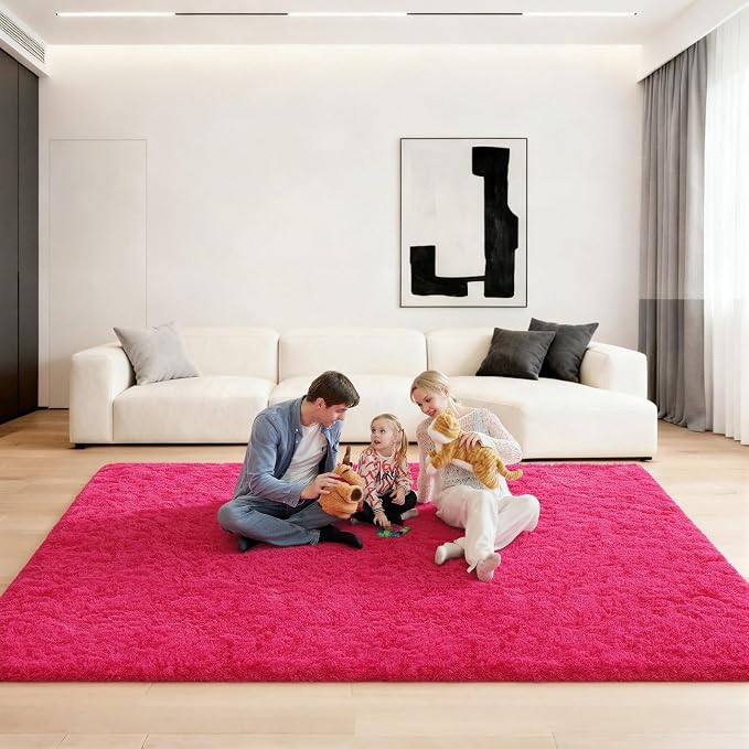 6x9 Area Rugs for Living Room, Large Fluffy Rugs for Bedroom, Fuzzy Shag Soft by Unknown