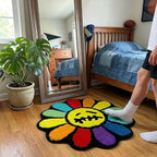 Trippy Happy Face Rug Cool Rugs Tufted Quick Dry Bath Mats - Image 6