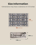 AMADA HOMEFURNISHING 6x9 Area Rugs, Vintage Rugs - Image 2