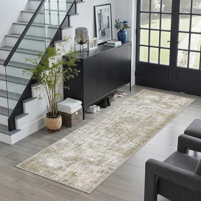2x6 Rug for Entryway Hallway-No Slip Soft Carpets Modern Abstract Indoor Floor by Unknown