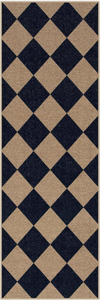 Lahome Colette Checkered Easy Jute Runner Rug, 2x6 Kitchen Mats - Image 9