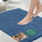 GORILLA GRIP Bath Rug Mat 44x26, Thick Soft Absorbent Chenille, Quick Dry by Unknown