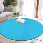 Machine Washable Modern Round Area Rug, Room Sofa Yoga Soft Round Carpet - Image 5