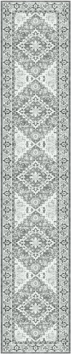 Lessymo 2 x 10 Long Runner Rug for Hallway, Washable Entryway Rugs Boho Faux - Image 9