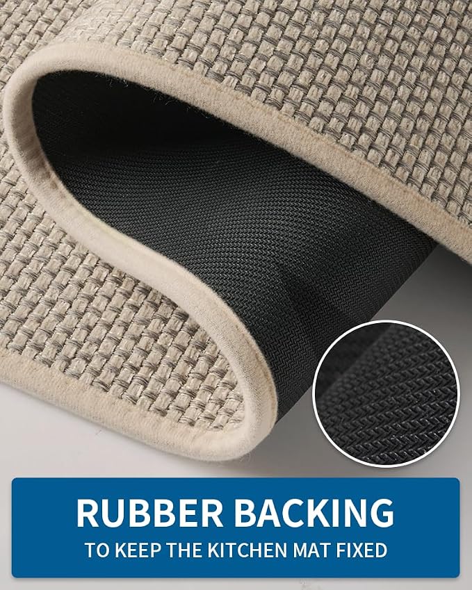 MontVoo Kitchen Rugs and Mats Non Skid Washable, Absorbent Runner Rugs - Image 3