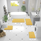 OLANLY Bathroom Runner Rugs 47x17, Extra Soft Absorbent Chenille Bath Rugs - Image 2
