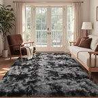 5x7 Ft Large Shag Rugs for Bedroom Living Room Decor for Men Boys, Tie Dyed - Image 3