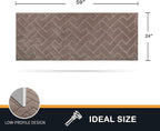 PURRUGS Dirt Trapping Door Mat 24" x 59", Non-Slip Machine Washable Entry Rug - Image 2
