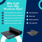 Cubii Non-Slip Workout Mat for Under Desk Ellipticals, Floor Protection - Image 6
