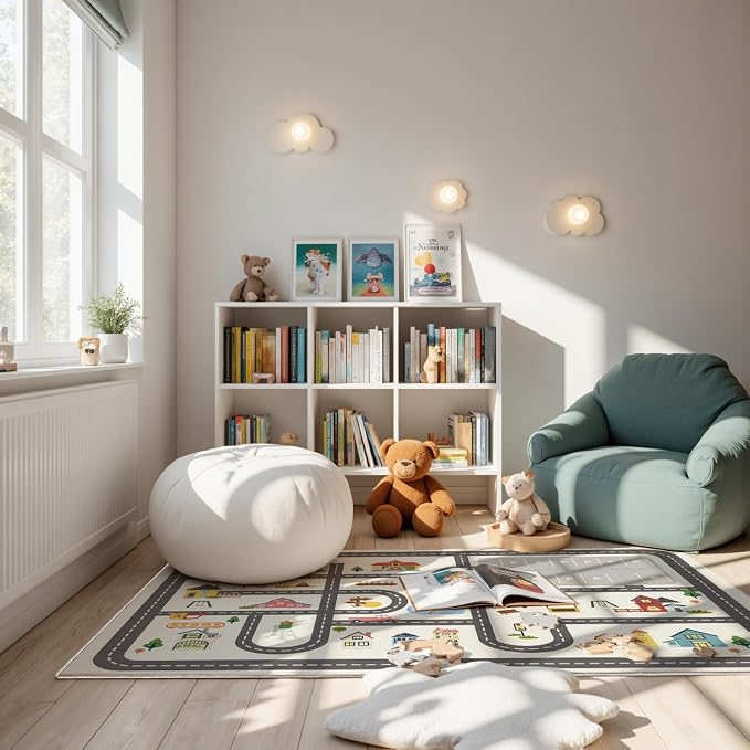 5x7ft Kids Town Road Play Rug - Image 2