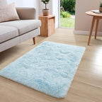 YJ.GWL Runner Rugs for Hallway, 2x4 Washable Small Light Blue Bedside Rugs for - Image 4