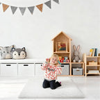Cream White Rugs for Bedroom, 2x3 Fluffy Area Rugs for Living Room, Small Fuzzy - Image 7