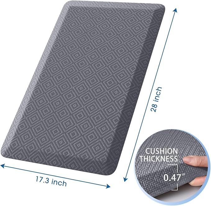Mattitude Kitchen Mat Cushioned Anti-Fatigue Floor Mat Water Resistant Non-Slip - Image 2