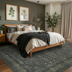 Vintage Area Rugs 5x7, Washable Rugs - Image 3