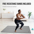 Gogokiwi Large Yoga Mat – 1/4" & 1/2" Thick Exercise Mats - Image 4