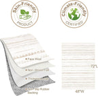 Nakagishi Area Rug Living Room Rugs: 3x5 Soft Machine Washable Boho Neutral - Image 3