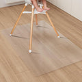 Clear Plastic Area Mat for Under High Chair, Anti-Spill Hard Floor Protector by ZPAIAreaFloorProtector