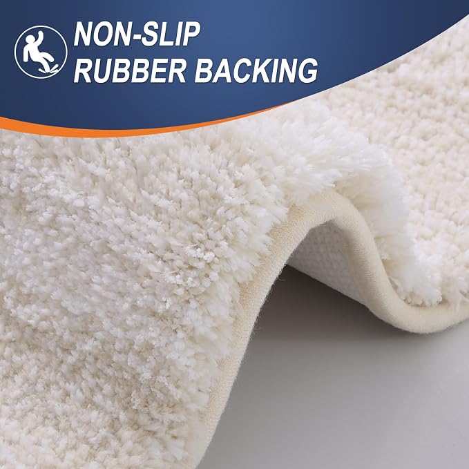 OLANLY Large Bathroom Rugs Mat 54x24, Extra Soft Absorbent Microfiber Bath Rugs - Image 4