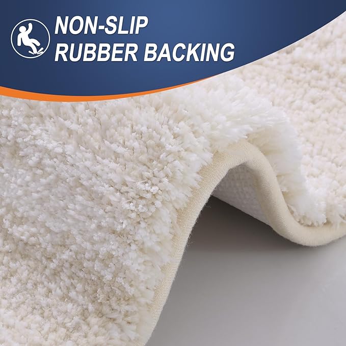 OLANLY Bathroom Runner Rugs Mat 70x24, Extra Soft Absorbent Microfiber Bath Rugs - Image 4