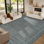 10x14 Washable Area Rug for Living Room, Extra Large Vintage Boho Rugs for - Image 2