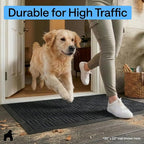 GORILLA GRIP 100% Waterproof All-Season WeatherMAX Doormat, US Designed Natural - Image 7