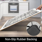 HEBE Anti Fatigue Kitchen Mat Set of 2 Non Slip Cushioned Kitchen Mats - Image 6