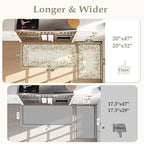 KIMODE Kitchen Mats for Floor Anti Fatigue, Flower Butterfly Kitchen Rugs Sets - Image 2