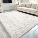 OLANLY 5x5 Area Rugs for Living Room Bedroom, Machine Washable Soft Fluffy by OLANLY