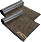 GORILLA GRIP Waterproof Traffic Guard Door Mat, 2 Pack Heavy Duty Entryway Mats by Unknown