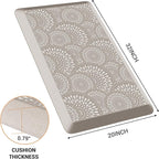 Mattitude 4/5 Inch Kitchen Mat, 20x32in Heavy Duty Ergonomic Comfort Foam - Image 2