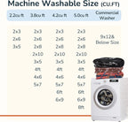 BESTSWEETIE Area Rug 5x7 Rug Machine Washable Non-Slip Low Pile Print Pattern - Image 5